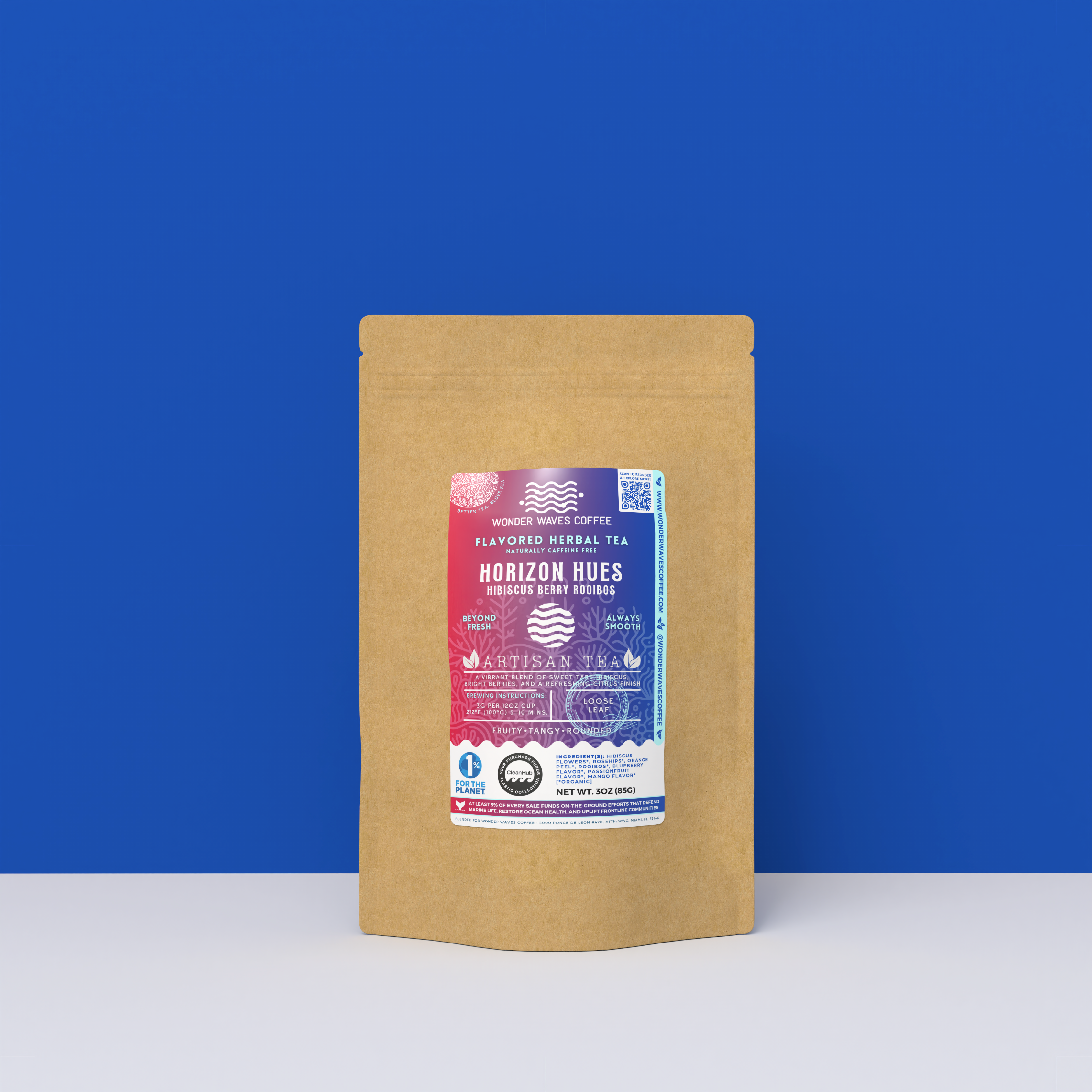 Horizon Hues: Hibiscus Berry Rooibos 〰 Artisan Loose Leaf Tea