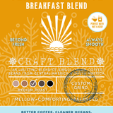 Seaside Sunrise: Breakfast Blend 〰 Craft Specialty Coffee Blend (Medium Roast) [Extra Caffeine Option Available]