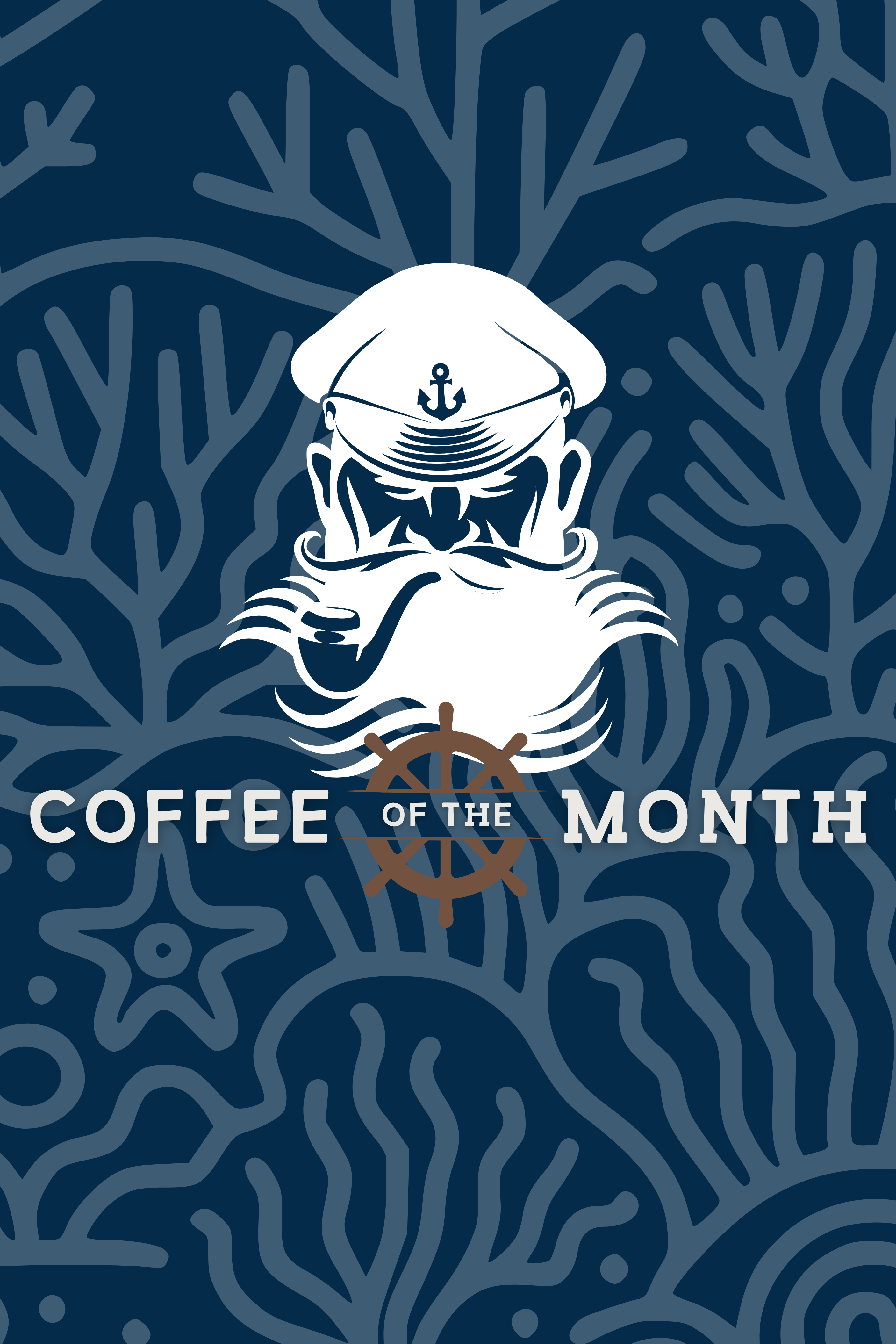 Captain’s Compass single origin coffee of the month subscription by Wonder Waves Coffee, fresh roasted specialty coffee delivered monthly