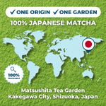 Ceremonial Japanese matcha from Matsushita Tea Garden in Kakegawa City, Shizuoka, Japan, single-origin and 100% traceable