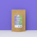 Jasmine Green artisan loose leaf green tea in eco-friendly 3oz kraft stand-up pouch packaging by Wonder Waves Coffee