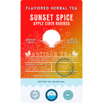 Sunset Spice Apple Cider Rooibos loose leaf herbal tea by Wonder Waves Coffee featuring warming spices and sweet apple notes